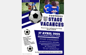 STAGE VACANCES AVRIL